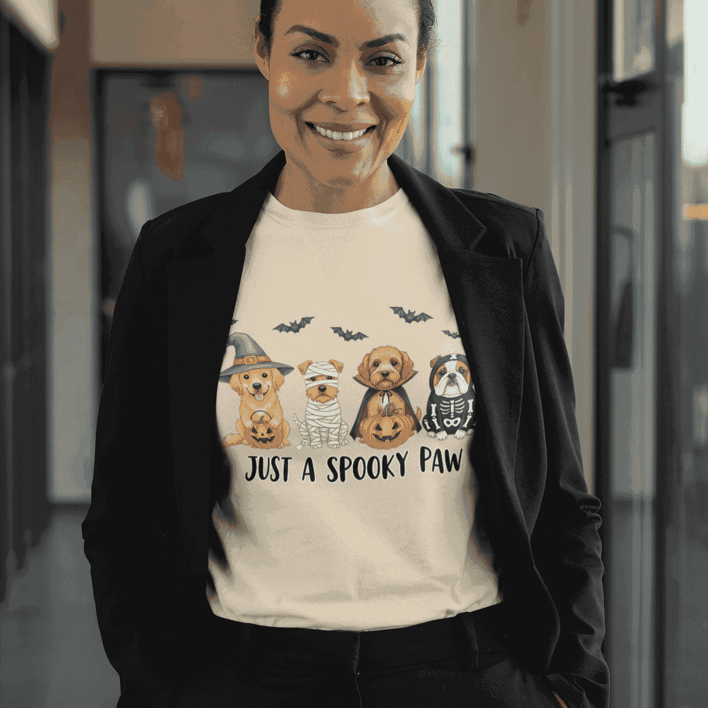 Halloween Dog Lovers - Unisex Tee Spooky Pet Shirt