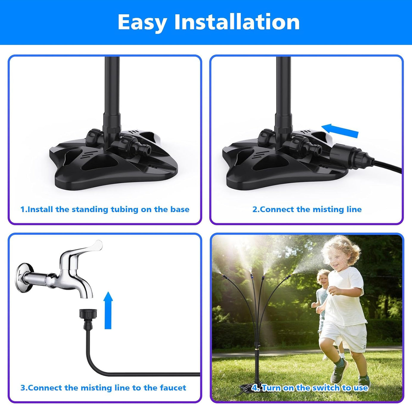 Cool Pup Misting System - Dog Cooling 8M Outdoor 75°F