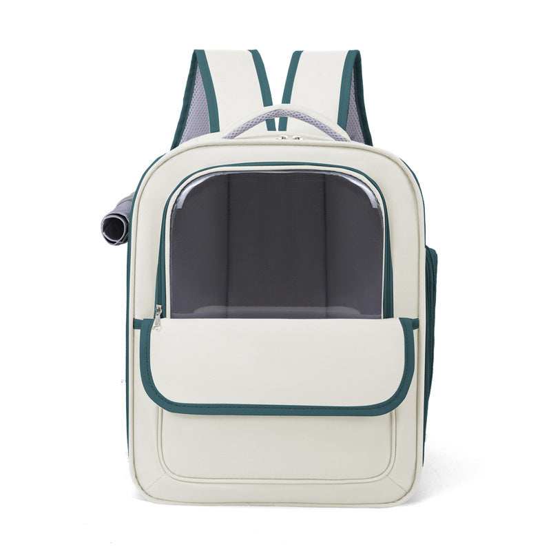 Large Pet Travel Backpack Bag - Wear-resistant with Diaper Storage