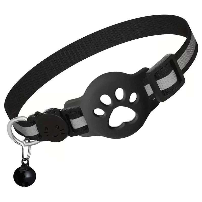 Paw Prints Tracker - Cat Collar with AirTag Holder