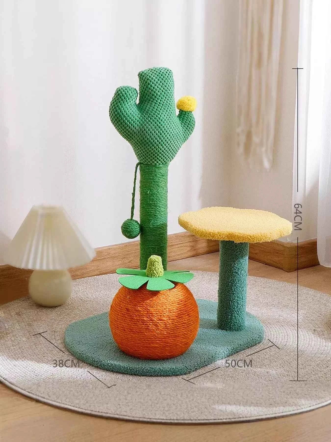 Cat Scratching Post Sisal - Soft Plush Tower Platform