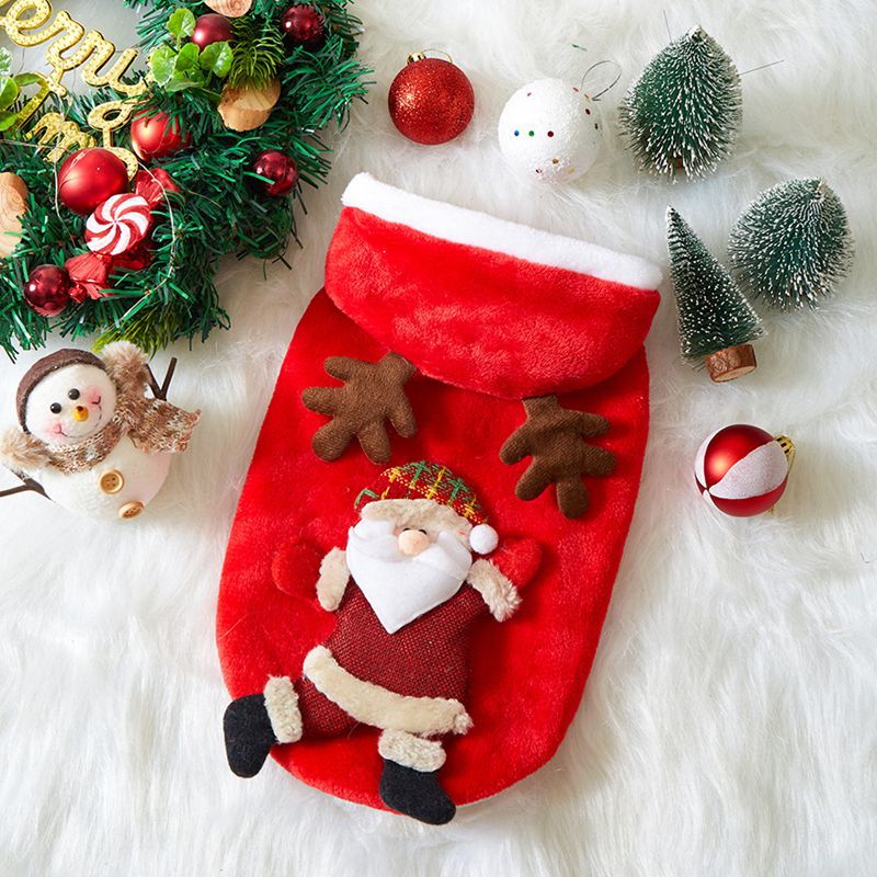 Christmas Dog Hoodie - Festive Flannel Pet Costume
