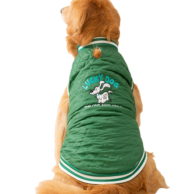 Lucky Dog Quilted Vest - Large Breed Winter Coat