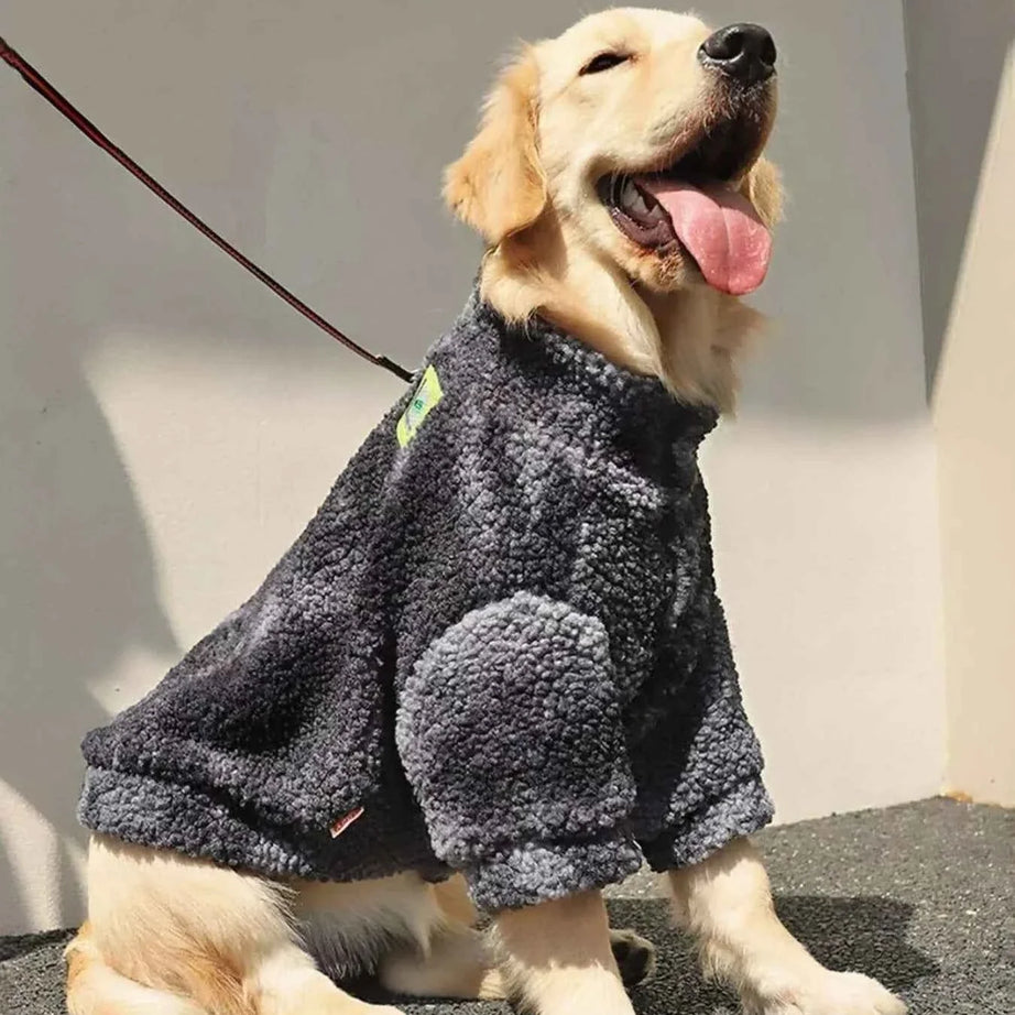 Warm Fleece Pet Sweater - Large Breed Outerwear