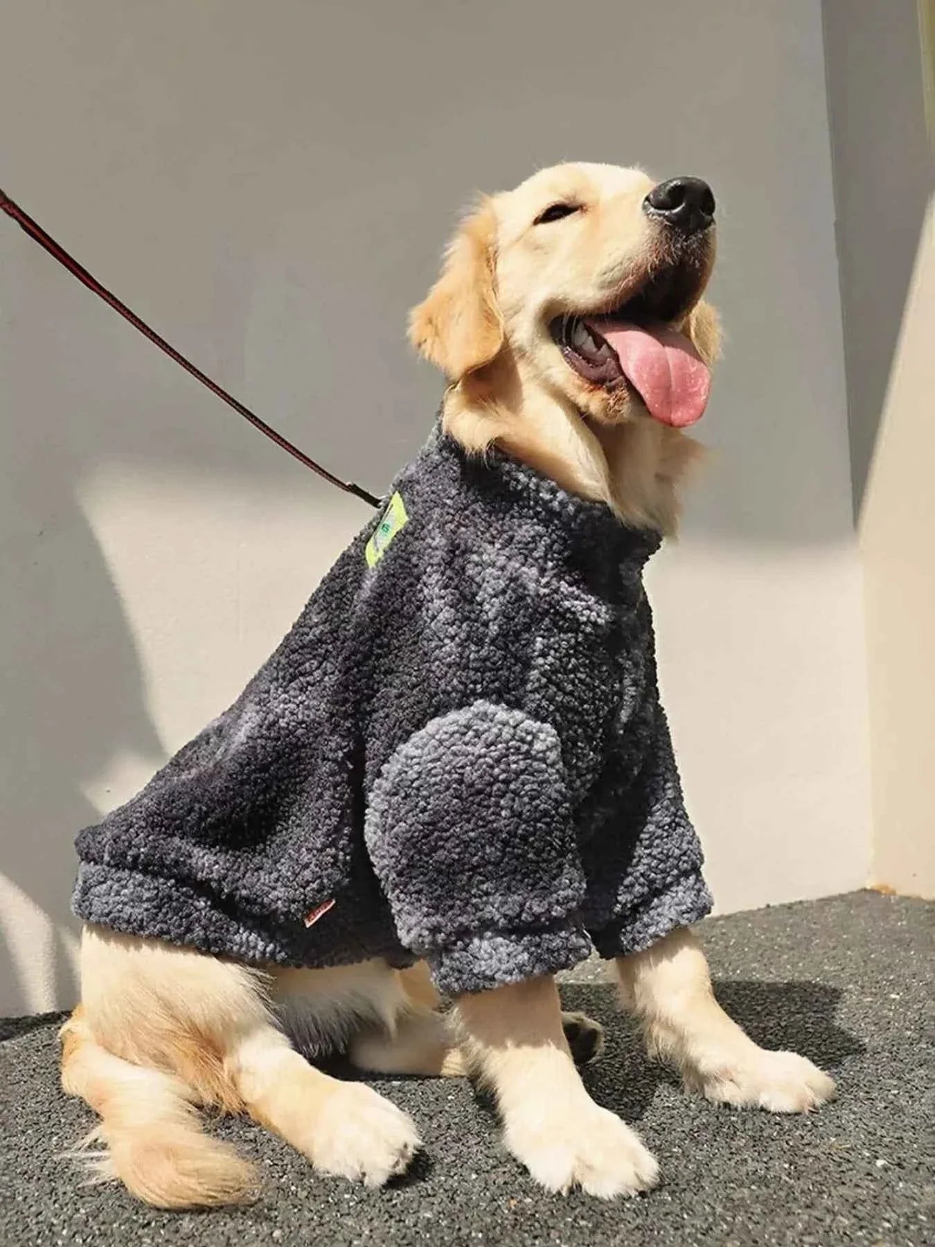 Warm Fleece Pet Sweater - Large Breed Outerwear