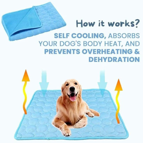 Chill Out: Pet Ice Silk Cooling Pad for Summer Comfort