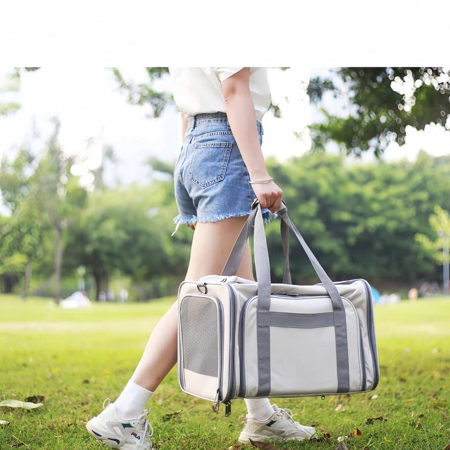 Portable Pet Carrier for Cats and Small Dogs - Breathable Travel Backpack