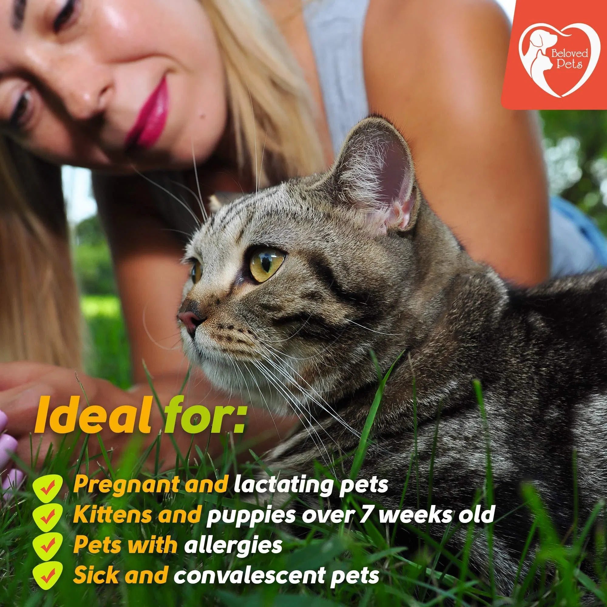 Natural Flea and Tick Treatment Drops - Dogs Cats Rabbits