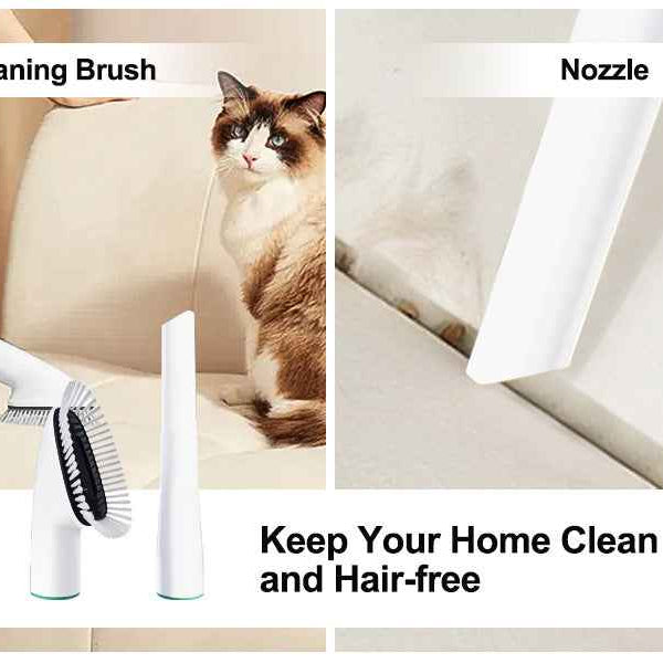 Complete Pet Grooming Kit for Heavy Shedding Dogs - Vacuum