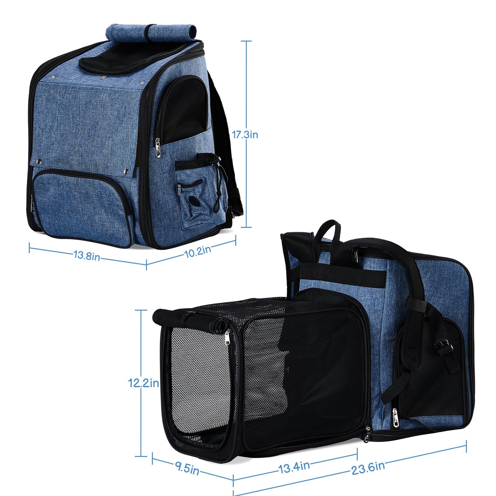 Adventure Pack Carrier - Expandable Backpack for Cats & Dogs