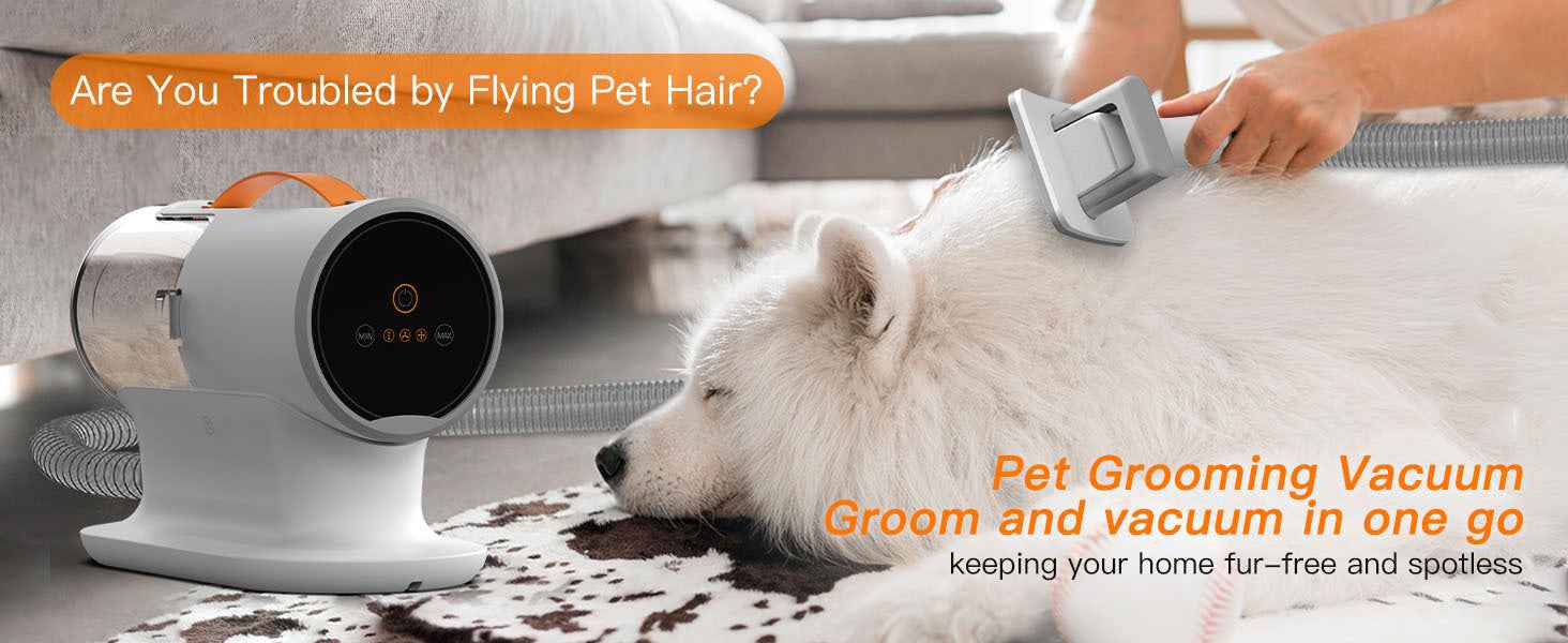 Powerful Pet Grooming Vacuum for Multi-Pet Homes - Large Capacity