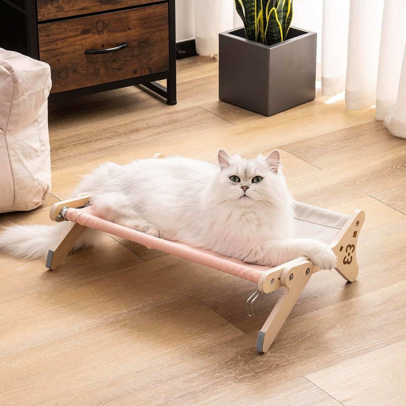 Cat Window Perch & Hammock - Adjustable 2-in-1 Sunbathing Seat For Indoor Cats