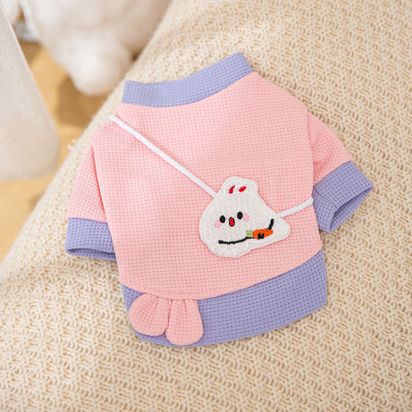 Cartoon Bear Sweatshirt - Lightweight Pet Coat