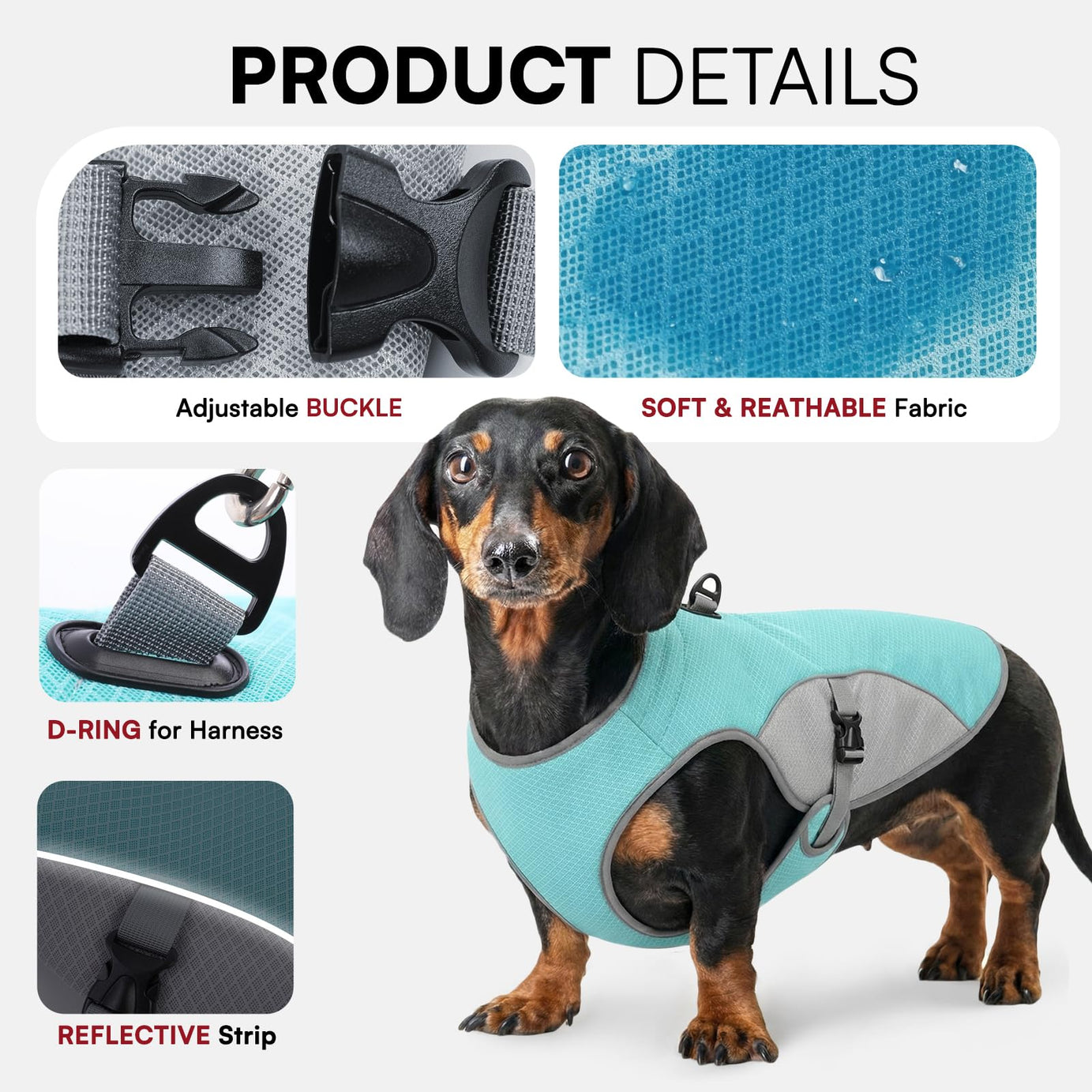 Dog Cooling Vest with D-Ring – For Active Pup Adventures