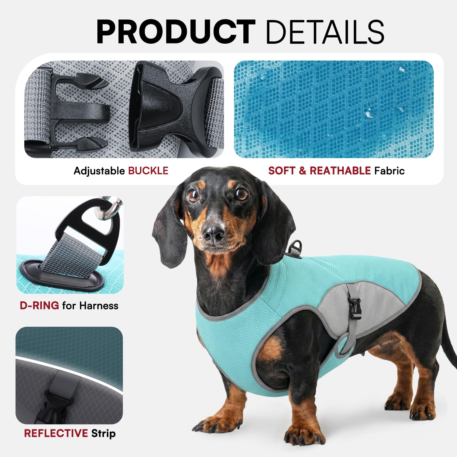 Dog Cooling Vest with D-Ring – For Active Pup Adventures