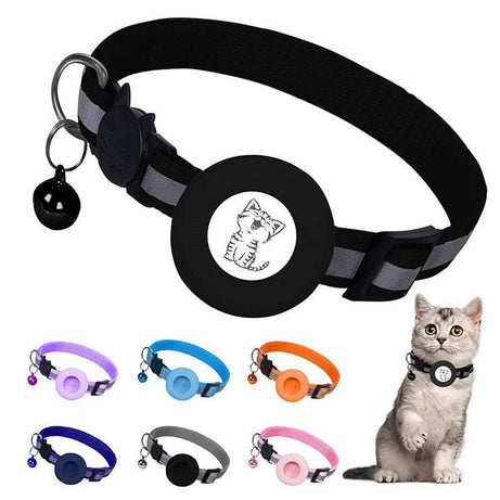 Apple Air Tag Tracker Protective Cover Anti-missing Pet Positioning Reflective Cat Collar