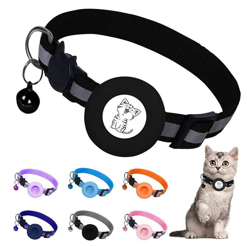 Apple Air Tag Tracker Protective Cover Anti-missing Pet Positioning Reflective Cat Collar