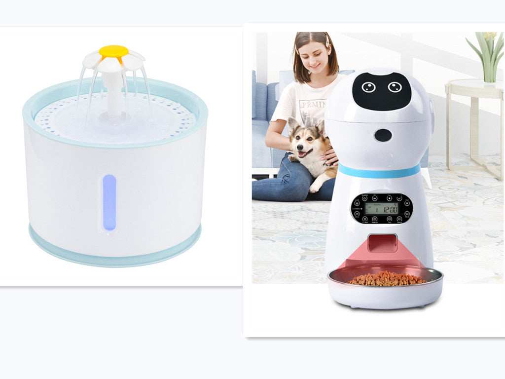 Automatic Robot Style Intelligent Audible Pet Feeder - Record your Message