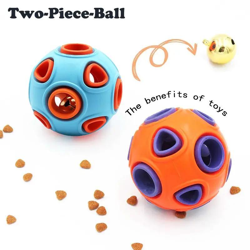 Jingle Ball 2-Pack - Rubber Fetch Toys for Puppies & Dogs