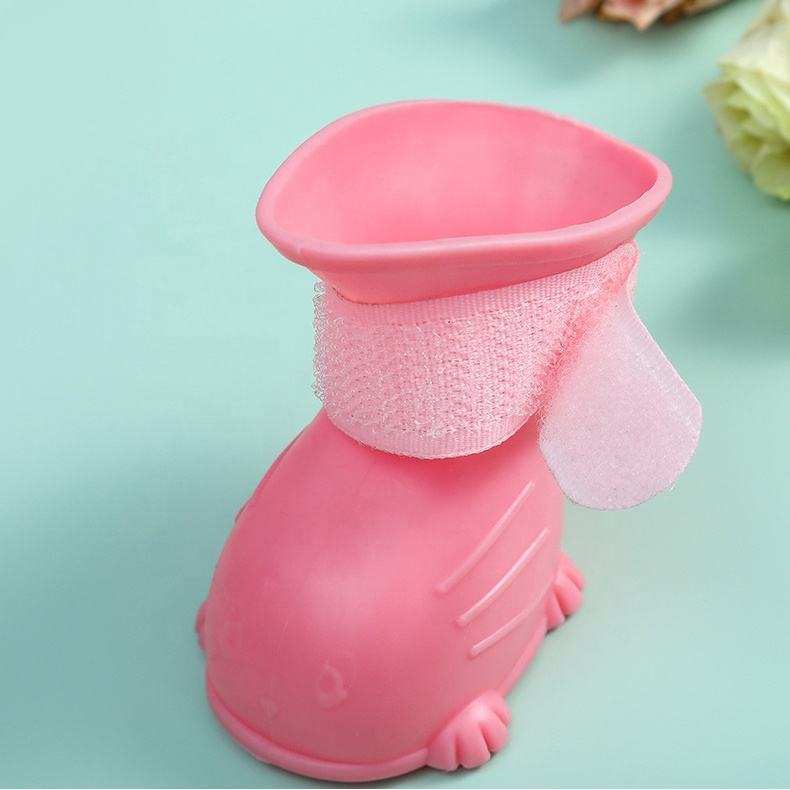 Waterproof Silicone Non-Slip Dog 4 Piece Rain Boots