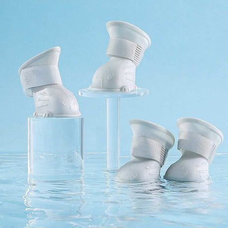 Waterproof Silicone Non-Slip Dog 4 Piece Rain Boots