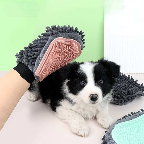 Pet Bathing Brush 2-in-1 Dog and Cat Grooming Glove
