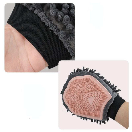 Pet Bathing Brush 2-in-1 Dog and Cat Grooming Glove