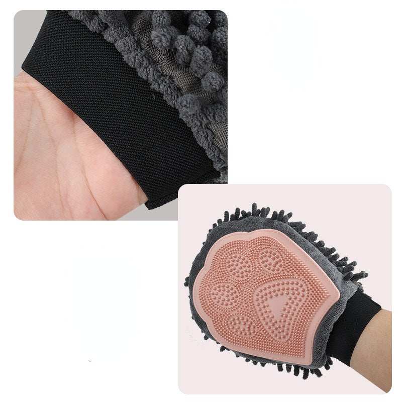 Pet Bathing Brush 2-in-1 Dog and Cat Grooming Glove