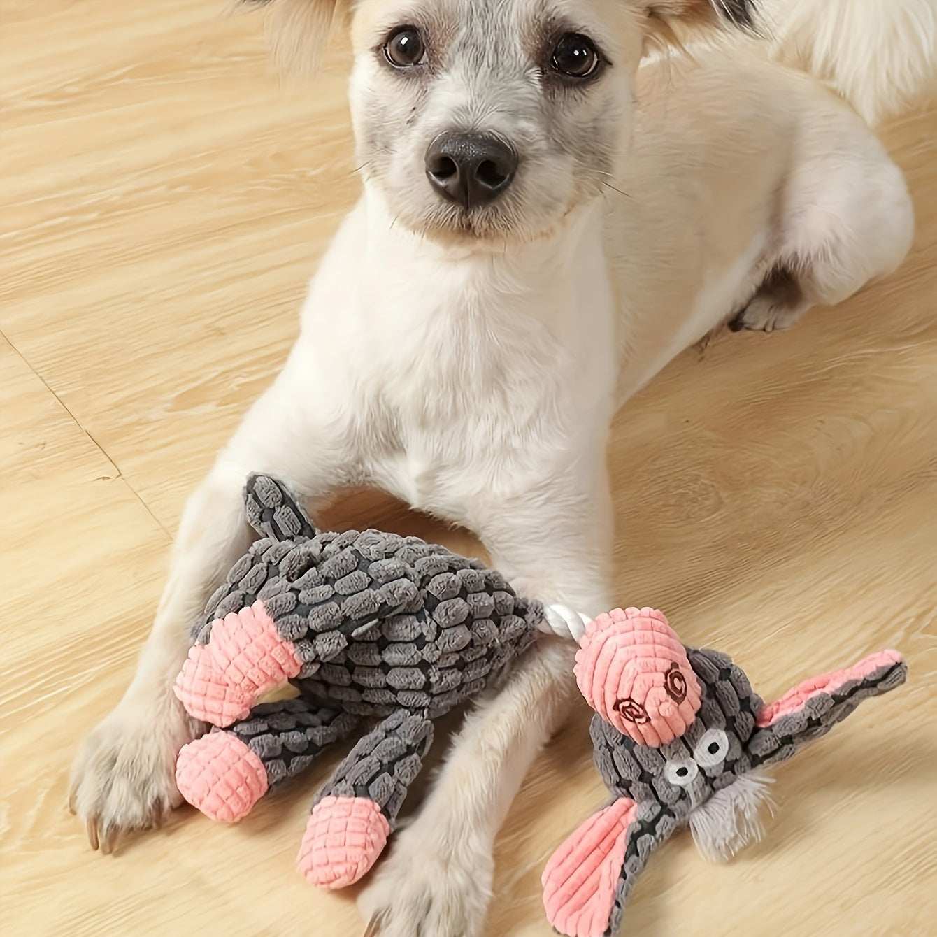 Soft Durable Stuffed Animal Plush Dog Chew Squeaky Toy
