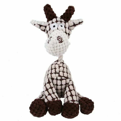 Soft Durable Stuffed Animal Plush Dog Chew Squeaky Toy