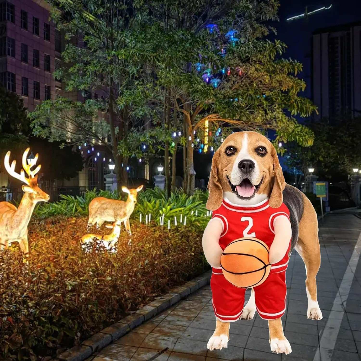 Dog Halloween Costume Basketball Player Jersey
