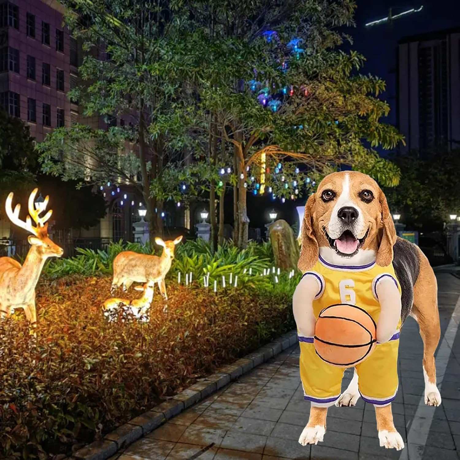 Dog Halloween Costume Basketball Player Jersey