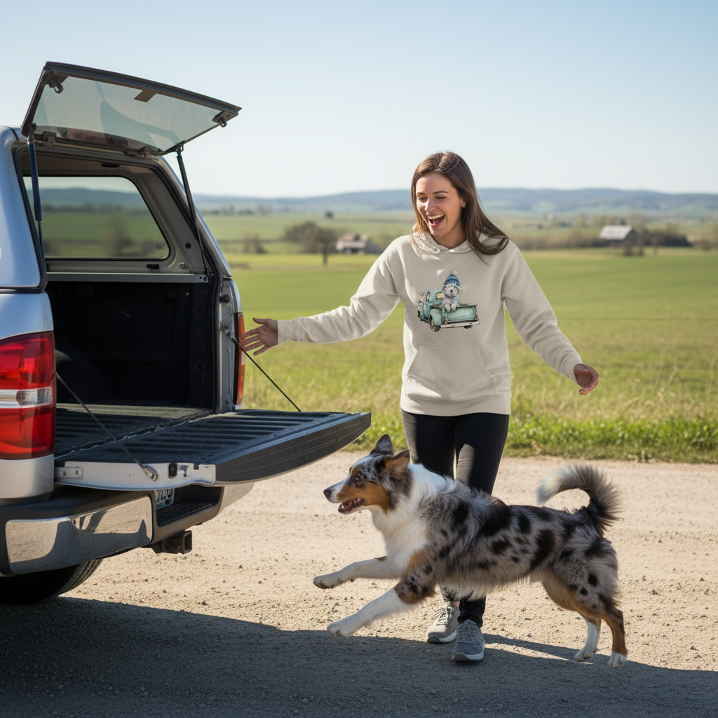 Truck Life Dog Hoodie - Country Dog Lover Sweatshirt