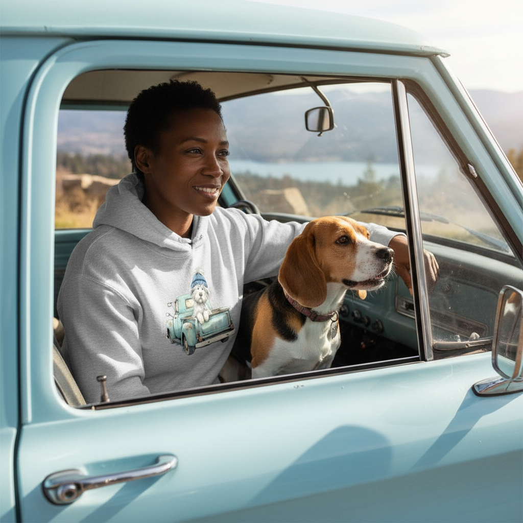 Truck Life Dog Hoodie - Country Dog Lover Sweatshirt