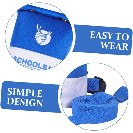 Cute Schoolbag Dog Treat Backpack Bag with Leash