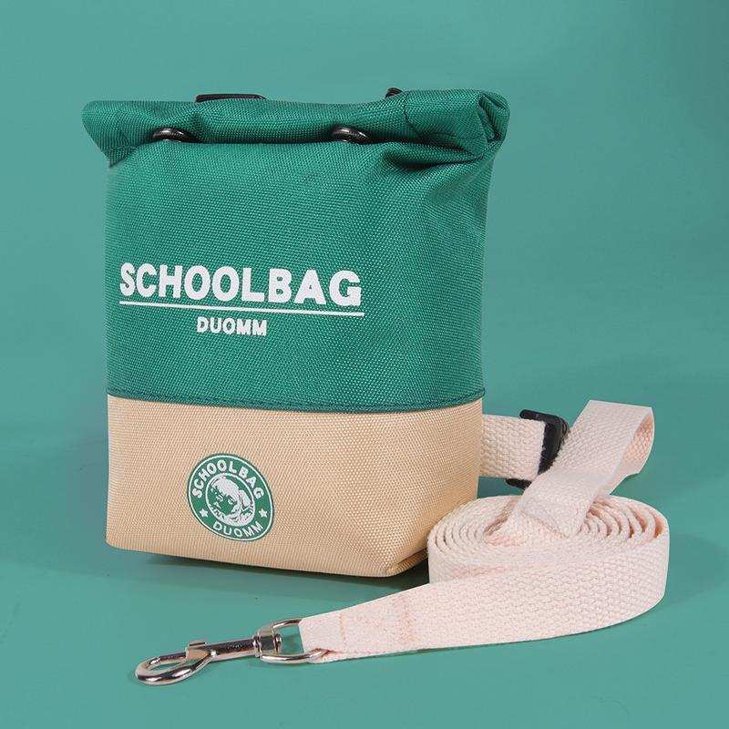 Cute Schoolbag Dog Treat Backpack Bag with Leash