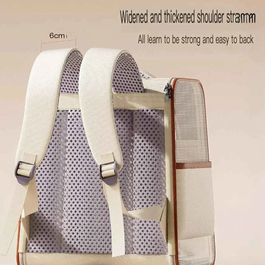 Pet Carrier Backpack Breathable - Mesh Ventilation Travel