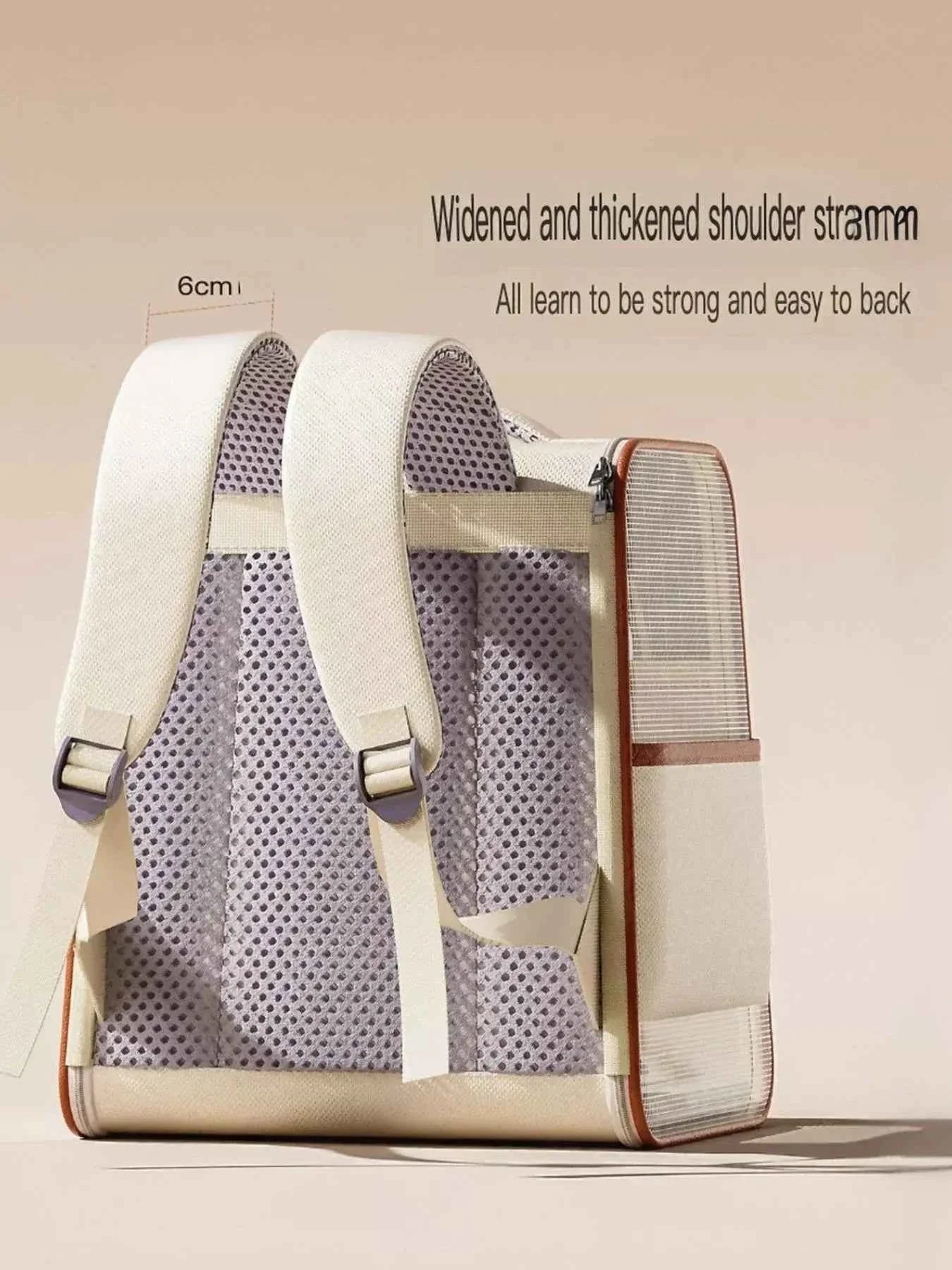 Pet Carrier Backpack Breathable - Mesh Ventilation Travel