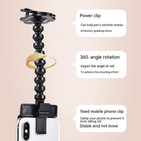 Pet Selfie Stick - Mobile Phone Camera Holder for Dogs & Cats