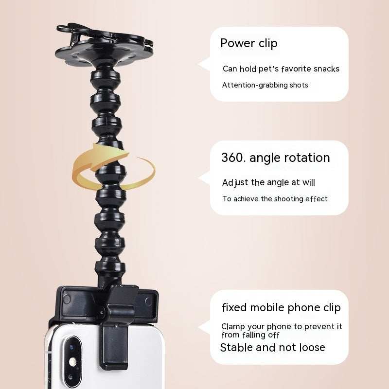 Pet Selfie Stick - Mobile Phone Camera Holder for Dogs & Cats