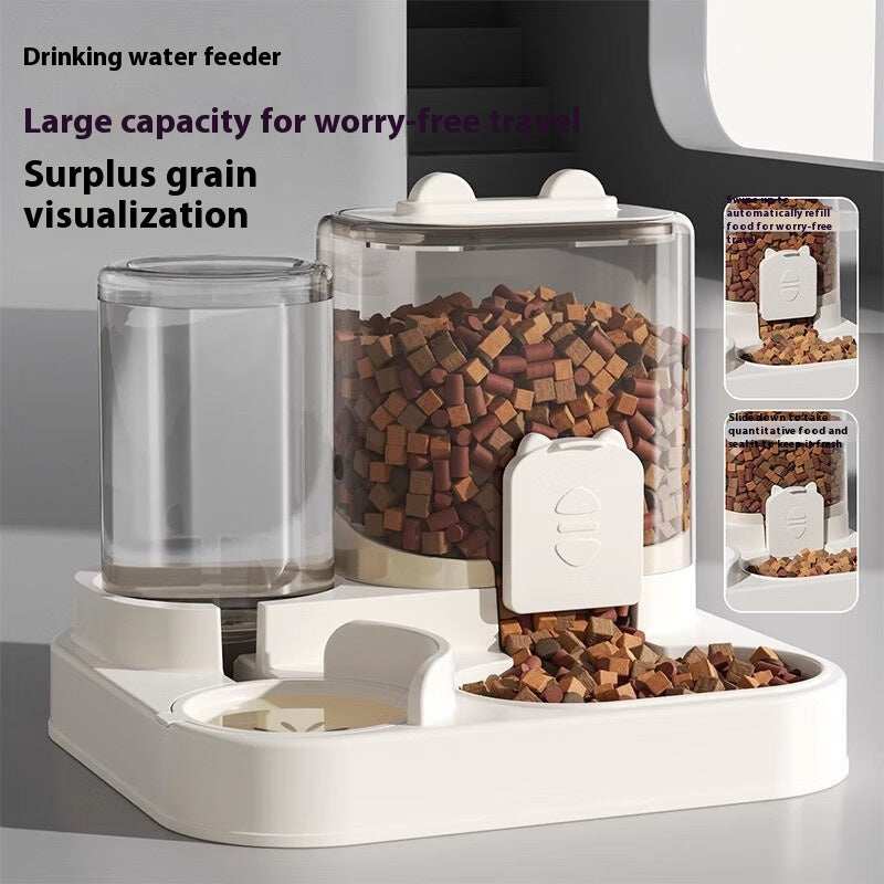 Pet Feeder Automatic Drinking Water Large Capacity Integrated
