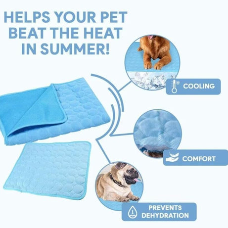 Chill Out: Pet Ice Silk Cooling Pad for Summer Comfort