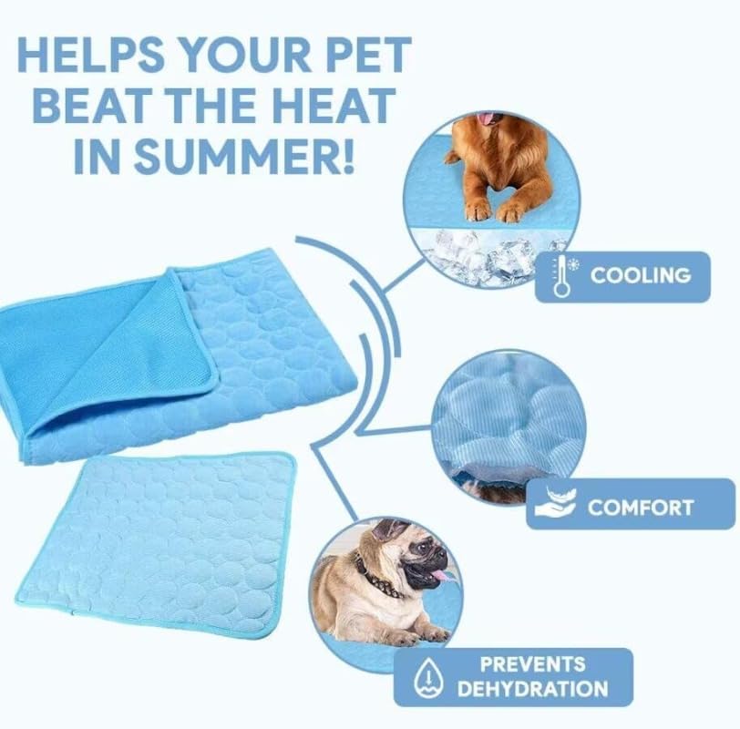 Chill Out: Pet Ice Silk Cooling Pad for Summer Comfort