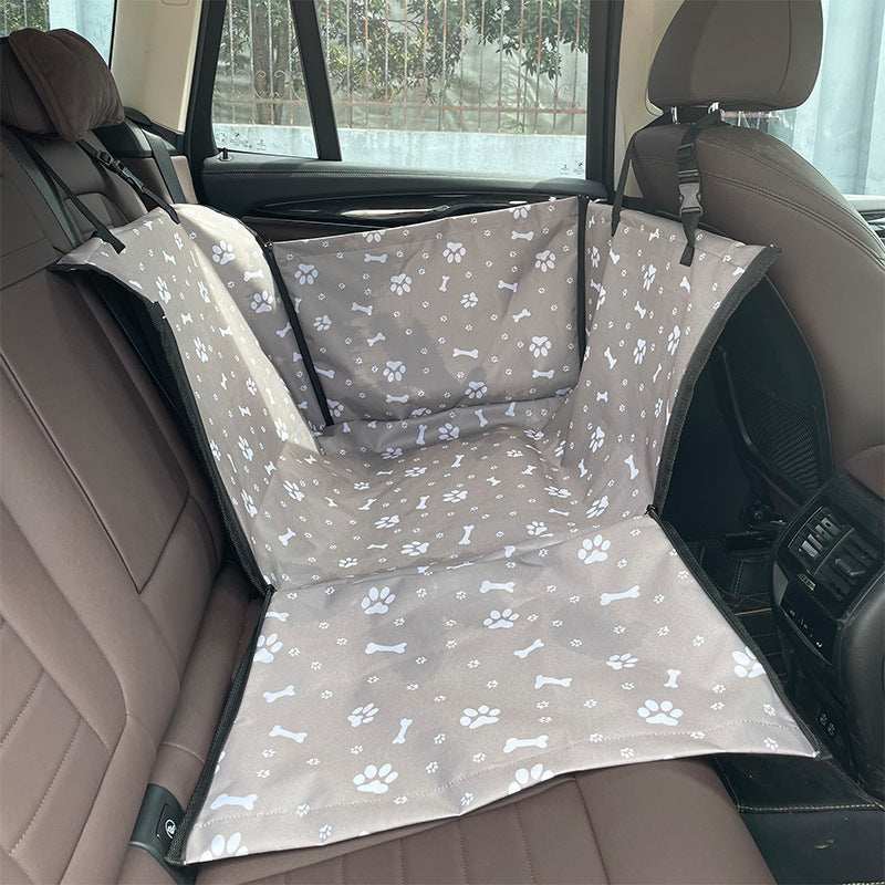 Waterproof Pet Rear Printed Double Layer Car Protection Mat