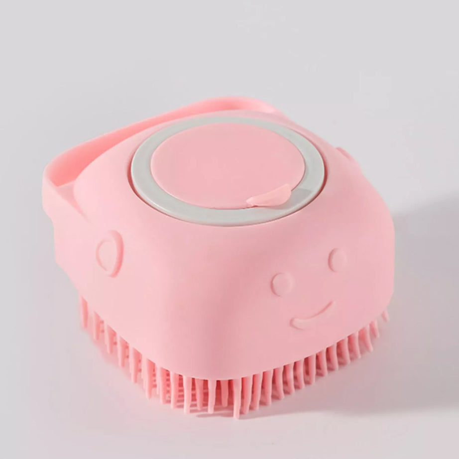 Pet Bath Brush - Cute Cartoon Silicone