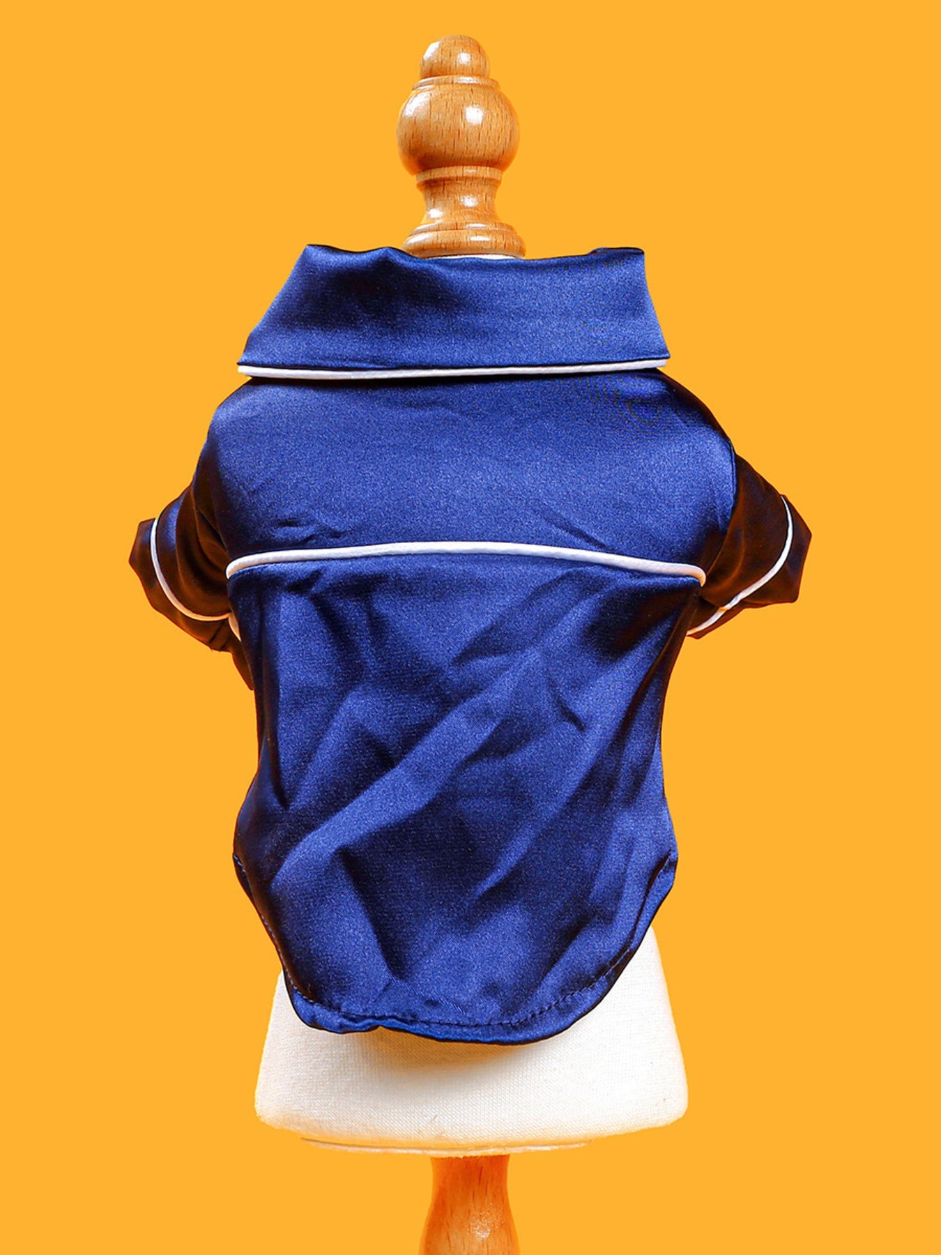 Satin Pet Pajamas with Contrast Piping