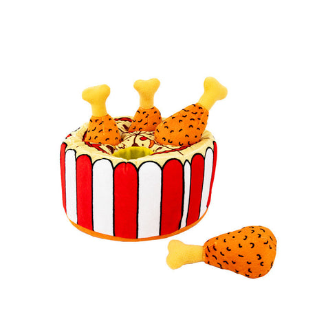 Interactive Chicken Leg Puzzle Dog Toy with Sound