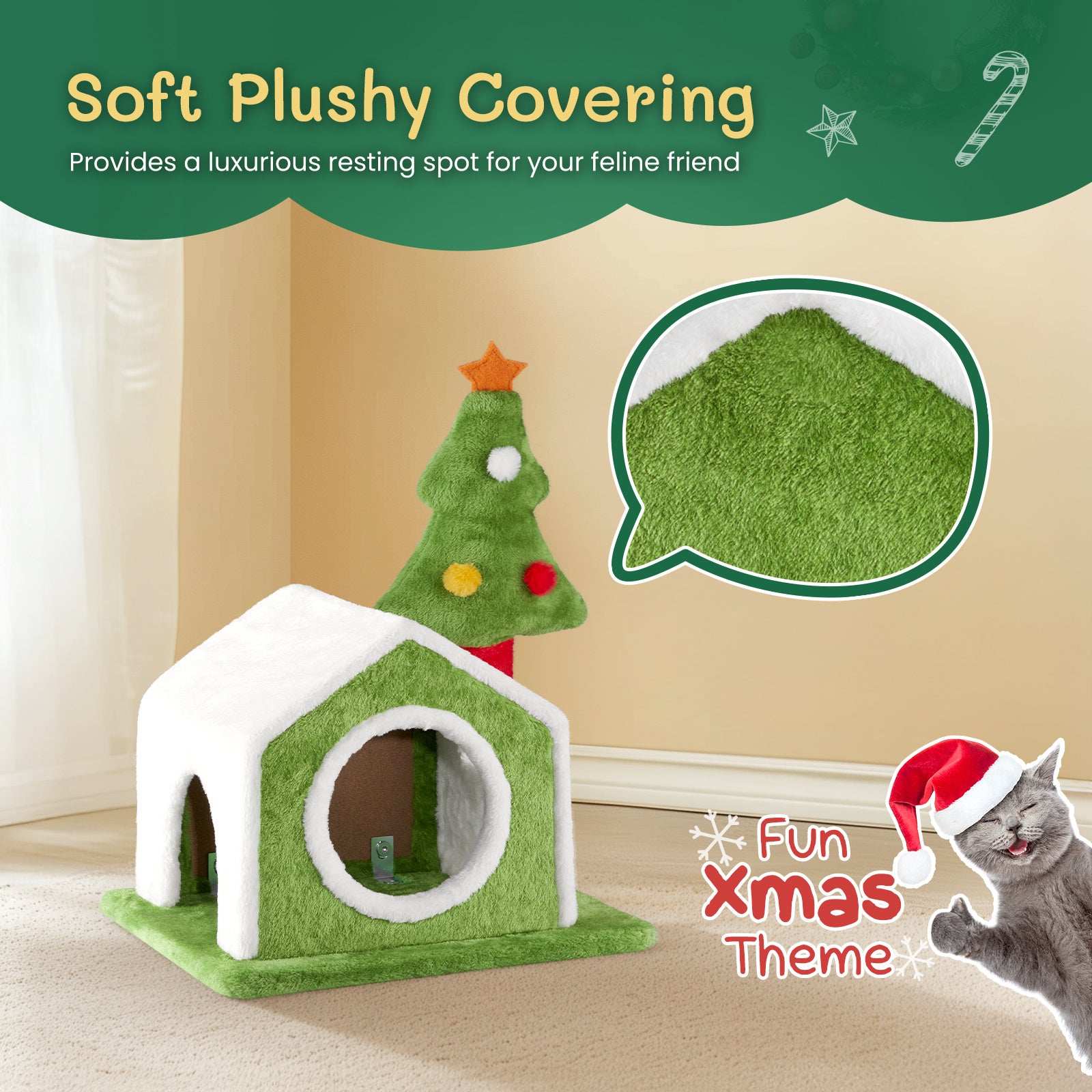 Cat House Christmas Tree - Cat Climbing Frame