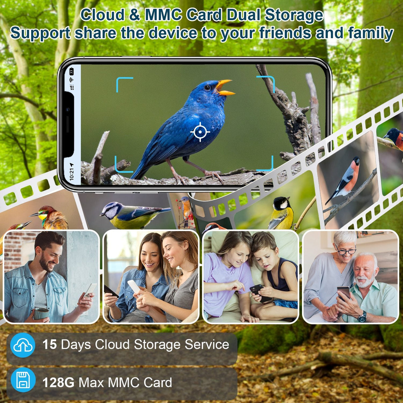 BirdCam Pro Feeder - Smart Solar HD Camera with AI ID