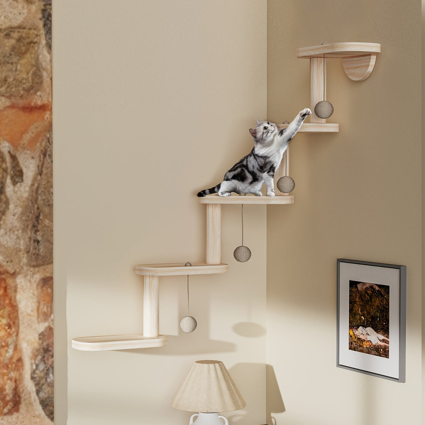 Vertical Playground - DIY Cat Climbing Wall System